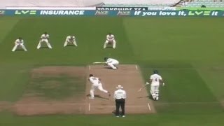 Corey Collymore gets in a tangle and is bowled by Jade Dernbach [upl. by Peggir580]