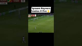 Iqraam Rayners makes it five 🖐️ BafanaBafana Sundowns shorts subscribe [upl. by Bubb]