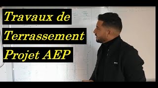 Terrassement Projet AEP sans Utilisation de niveau de chantier [upl. by Eidroj376]