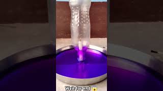 Respect 😱  experiment with water  blue ink  candles amazing expe new shorts tiktok experiment [upl. by Acimaj]