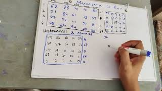 Transportation assignment unbalanced maximization problem by Hungarian method hamzafarooquihf [upl. by Nami]