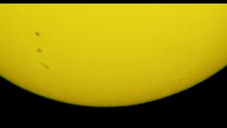 Sun through Bresser Telescope 90500 Messier with APMLunt Herschel wedge Solarprism [upl. by Irot670]