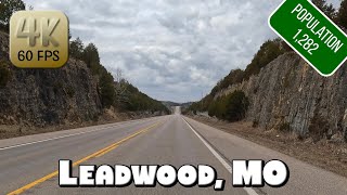 Driving Around Small Village Leadwood MO in 4k Video [upl. by Konikow]