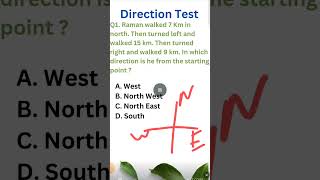 Reasoning Direction and distance Qno 1 Shorts uppalmathematics shorts [upl. by Bernard296]