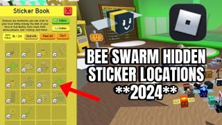 HIDDEN STICKER LOCATIONS  BEE SWARM SIMULATOR [upl. by Zorana]