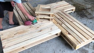 Creative Uses For Wood Pallets  DIY Outdoor Seating Projects Tutorials amp Free Plans [upl. by Brott]