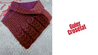 Fular crosetat din Flower Merino tutorial doctorcrochet [upl. by Judie]