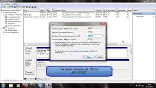 Windows 7  Creare partizioni senza software è semplicissimo [upl. by Aneerehs]