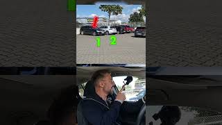 RÜCKWÄRTS LINKS in eine PARKBOX✅ l Teil 1 shorts führerschein fahrschule fahrprüfung dashcam [upl. by Palma]