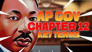 AP GOV Chapter 12 Key Terms  Notes [upl. by Sheena300]