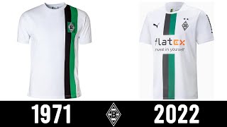 Borussia Mönchengladbach Kit History  19712022 [upl. by Joane]