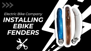 How To Install Fenders On All Electric Bike Company Models [upl. by Imotih]