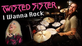 DrumsByDavid  Twisted Sister  I Wanna Rock Drum Cover [upl. by Pauletta]