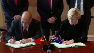 Signing Ceremony for the Maritime Boundary Treaty between Australia and TimorLeste [upl. by Novelia]