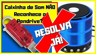 Caixinha de Som NÃO Reconhece o Pendrive Resolva Já [upl. by Vasya610]