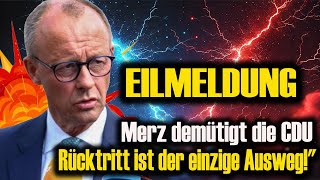 DRINGEND Merz treibt die CDU in die Krise – Ist ein Rücktritt der einzige Ausweg [upl. by Nnel]