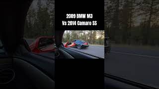 2014 Camaro SS headers tune intake vs stock 2009 BMW M3 [upl. by Aldos237]