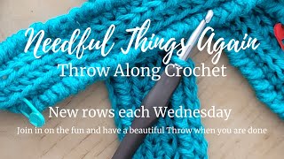 Throw Along Crochet Week Six [upl. by Maroney363]