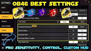 Free Fire Control Setting After OB46 Update Full Details  Free Fire Setting 2024 [upl. by Arramahs]