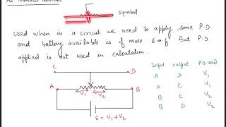 Rheostat as current controller and potential divider  12 Boards  NEET  JEE  Electric current [upl. by Rma]