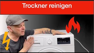 Trockner reinigen  Mit dem Reinigungsprogramm Wärmetauscher reinigen [upl. by Anail982]