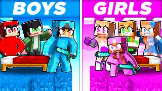 BOYS vs GIRLS Bedwars In Minecraft [upl. by Hubey]