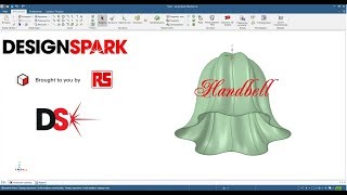 DesignSpark Mechanical Work  Handlbell  3д работа  колокольчик [upl. by Nylegna]