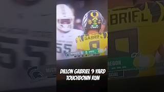 Dillon Gabriel 9 Yard Touchdown Run 💯😤 GoDucksdotcom algblazer ducks cfb shorts [upl. by Oravla]