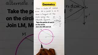 Tangent to a circle  using alternate segment  easy maths tutorial [upl. by Balduin]