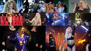 Lady Gaga  Applause Live Comparisons 10 PERFORMANCES [upl. by Pail]