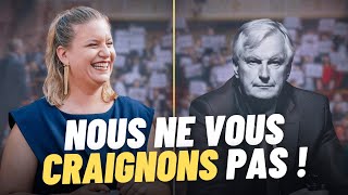 Nous ne vous craignons pas   Discours magistral de Mathilde Panot à Macron et Barnier [upl. by Asiak]