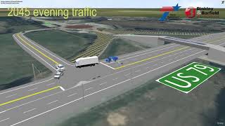 US 79 at FM 39 Interchange Proposed Improvements Simulation [upl. by Dewhurst10]