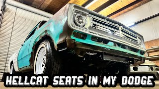 Hellcat Seats Core Support Swap Ideas For The Dodge D100 [upl. by Florence]