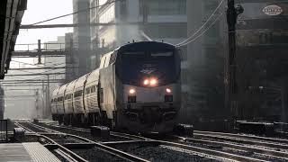 Morning Amtrak Trains in Washington DC [upl. by Eberhard418]