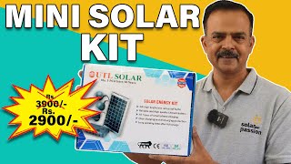 Solar kit  Solar lighting kit  Solar home lighting kit  Mini solar kit [upl. by Suehtomit]