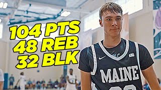 Cooper Flagg HISTORIC Performance at Nike Peach Jam Averaged a TRIPLE DOUBLE w BLOCKS 3 Games [upl. by Ruelu]