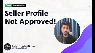 Seller Profile Not Approved [upl. by Narib570]