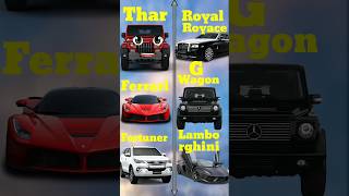 Thar vs G wagon comparison trending shorts youtubeshorts [upl. by Alleynad]