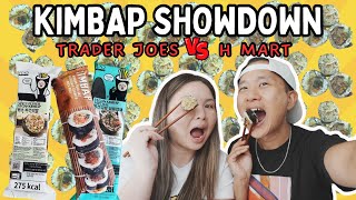 The BEST Frozen Kimbap Trader Joe’s vs HMart Review [upl. by Olvan]