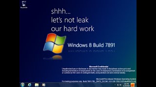 Taking a look at Windows 8 Build 7891 [upl. by Stalk]