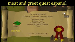 OSRS meat and greet quest español [upl. by Uria539]