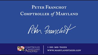 Interview with the Comptroller of Maryland Peter Franchot [upl. by Aisenat]