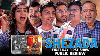 Shehzada Movie  FIRST DAY FIRST SHOW  Public Honest Review  Kartik Aaryan Kriti Sanon [upl. by Kurtz483]