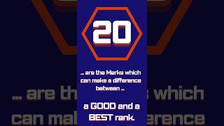 🎯 Just 20 Marks  Is The Difference Between a Good Rank and a Great One  in JEE Main [upl. by Renruojos423]