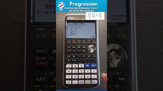 Finding the nth term of Arithmetic Progressions with Casio fxCG50 foryou education calculator [upl. by Pennington]