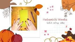 Hobonichi weeks 2025 setup video [upl. by Enrahs]