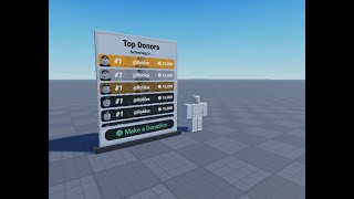 HOW TO ADD A DONATION BOARD FOR YOUR GAME  Donation Board by TwinPlayzYT  Roblox Studio [upl. by Deacon549]