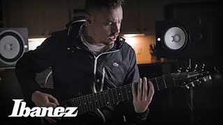 After The Burials Justin Lowe demos the Ibanez RG90BKP [upl. by Ailuj]