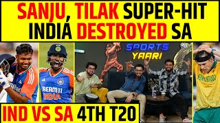 🔴INDIA vs SA SANJU SAMSON TILAK VERMA DESTROYED SOUTH AFRICA IN THEIR OWN BACKYARD [upl. by Newberry]