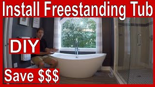 How to Install a Freestanding Tub [upl. by Macnair138]